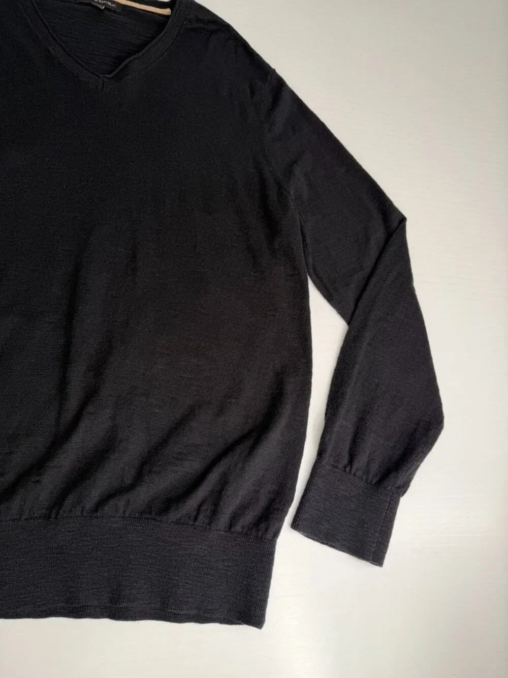 Banana Republic Sweater Men Extra Large Light Cotton V Neck Work Party Core Ex